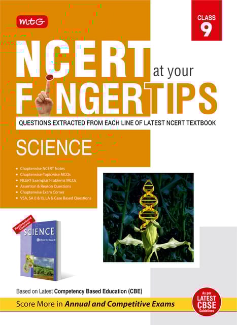 MTG NCERT at your Fingertips Science  Class 9 | Latest Edition