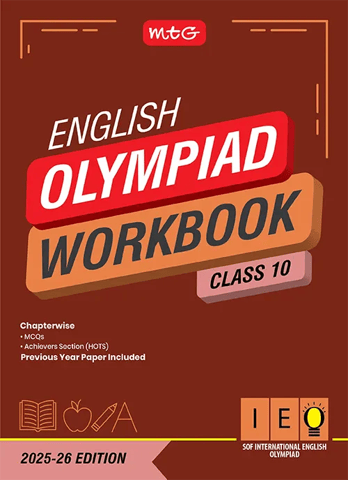 Class 10 International English Olympiad (IEO) Workbook for 2026 Exam with MCQs and Achievers Section