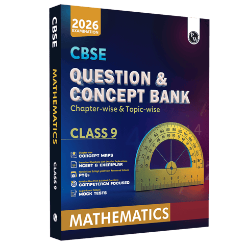 PW CBSE QUESTION AND CONCEPT BANK (QCB) MATHEMATICS CHAPTER WISE AND TOPIC WISE SOLVED QUESTIONS CLASS 9 | LATEST EDITION