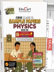 Educart CBSE Class 12 Physics Sample Paper with solved papers and exam practice sets | Latest Edition