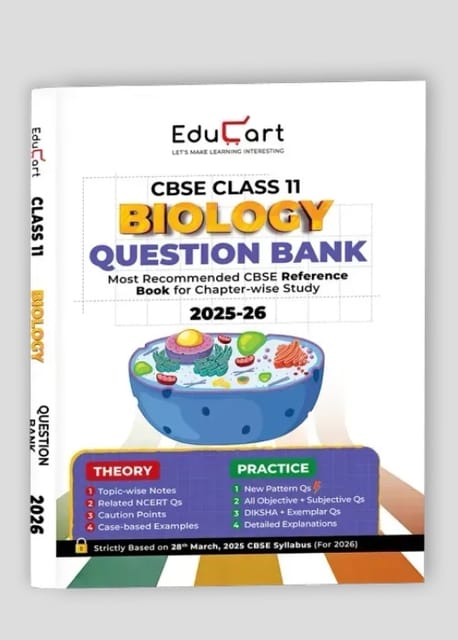 Educart CBSE Biology Question Bank  Class 11 | Latest Edition