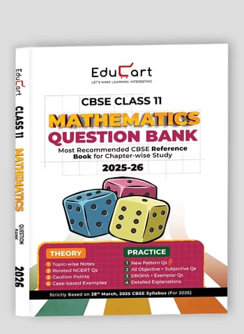 Educart CBSE Mathematics Question Bank  Class 11 | Latest Edition