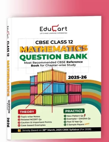Educart CBSE Mathematics Question Bank Class 12 | Latest Edition