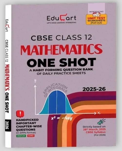 Educart CBSE Mathematics One Shot Question BankClass 12 | Latest Edition