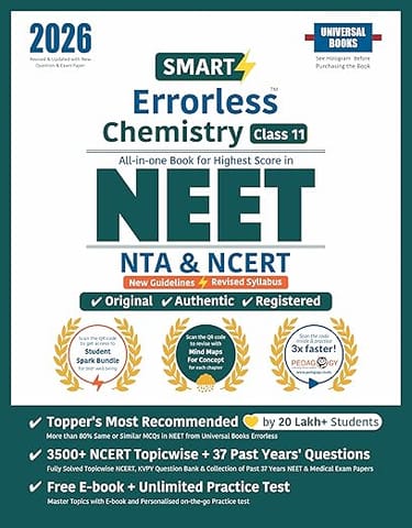 Class 11 Errorless Chemistry NEET | Universal Books | Latest Edition