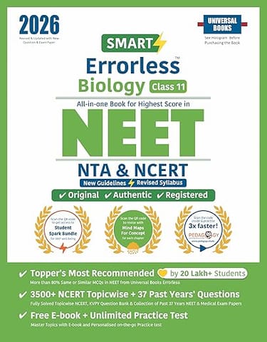 Class 11 Errorless Biology NEET | Universal Books | Latest Edition