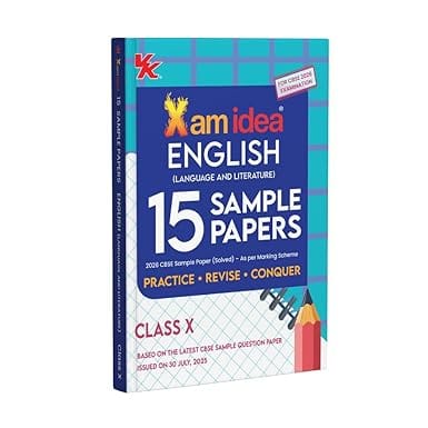 Xam idea CBSE 15 Sample Question Papers English (Language and Literature) Class 10 | Latest Edition
