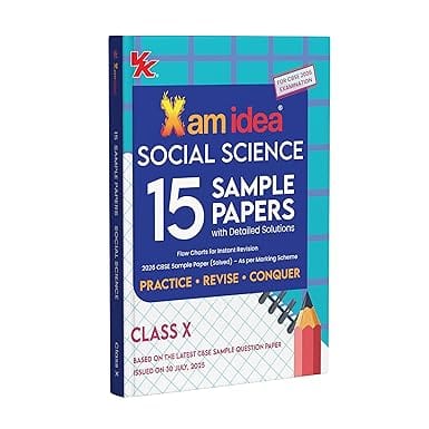 Xam idea CBSE 15 Sample Question Papers Social Science Class 10 | Latest Edition