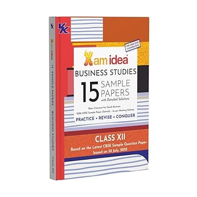 Xam idea CBSE 15 Sample Question Papers Business Studies Class 12 | Latest Edition