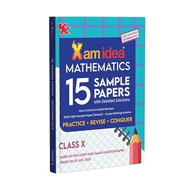 Xam idea CBSE 15 Sample Question Papers Mathematics Class 10 | Latest Edition