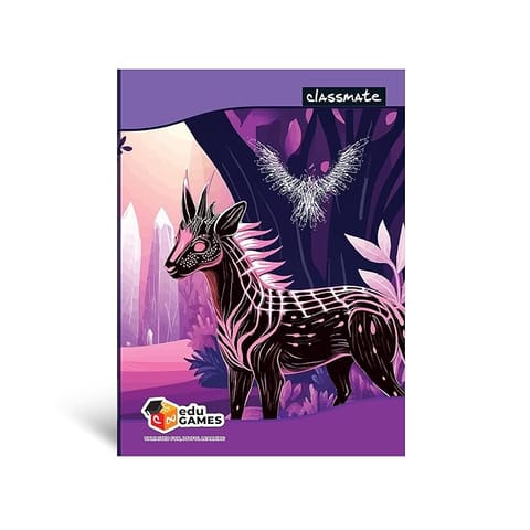 Classmate Long Notebook (384 Pages) | Single Line Register I Size 29.7 x 21 cm | Pack of 4