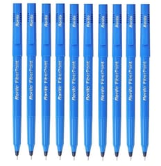 Rorito Fiber point Pen | Blue | Pack of 10 Pcs