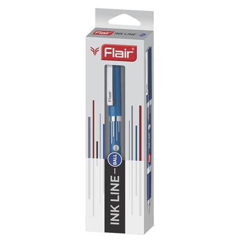 Flair Ink line Ball Pen | Blue | Pack of 1