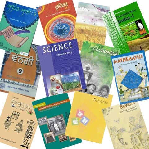 NCERT Class 9 | Complete Book Set | With Hindi Course A-Kshitij Kritika | Latest Edition | With Binding