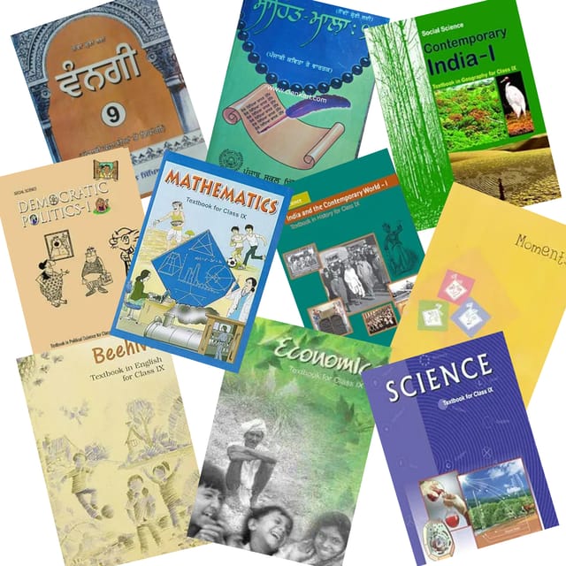 NCERT Class 9 | Complete Book Set | Without Hindi | Latest Edition | With Binding
