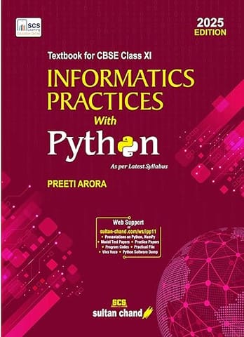 Sultan Chand Informatics Practices with Python Class 11 | Latest Edition