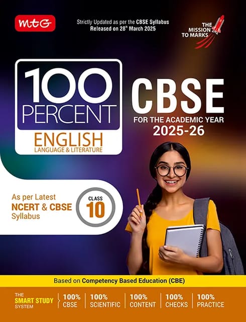 MTG CBSE 100 Percent English Language and Literature Class 10 | Latest Edition