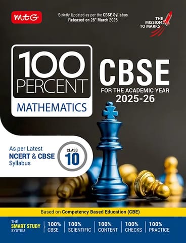 MTG CBSE 100 Percent Mathematics Class 10 | Latest Edition
