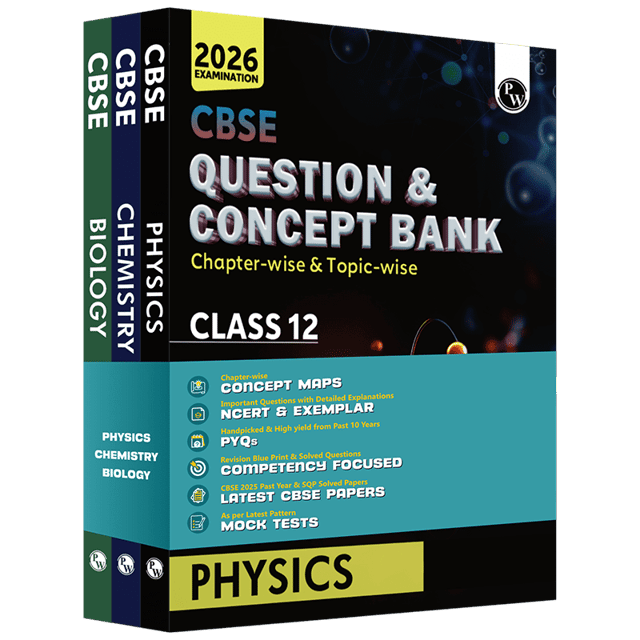 PW Cbse Question and Concept Bank (QCB) Physics, Chemistry and Biology Solved Questions Class 12 | Latest Edition