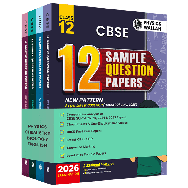 PW Cbse 12 Sample Questions Papers Physics, Chemistry, Biology and English Core Class 12 | Latest Edition