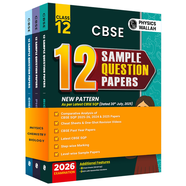PW Cbse 12 Sample Questions Papers Physics, Chemistry and Biology Class 12 | Latest Edition