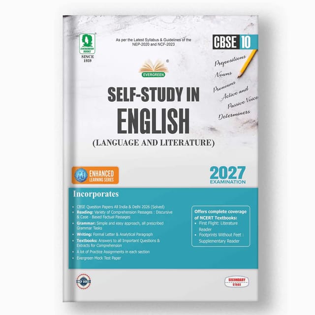 Self Study English Language and Literature Class 10 | Evergreen | Latest Edition