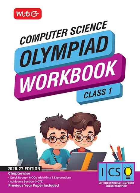 MTG International Computer Science Olympiad (ICSO) Workbook Class 1 | Latest Edition