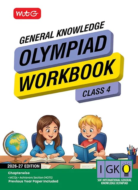 MTG International General Knowledge Olympiad (IGKO) Workbook Class 4 | Latest Edition