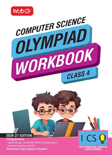 MTG International Computer Science Olympiad (ICSO) Workbook Class 4 | Latest Edition