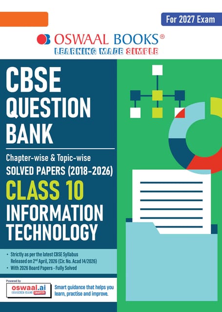 Class 10 Information technology Question Bank | Oswaal | Latest Edition