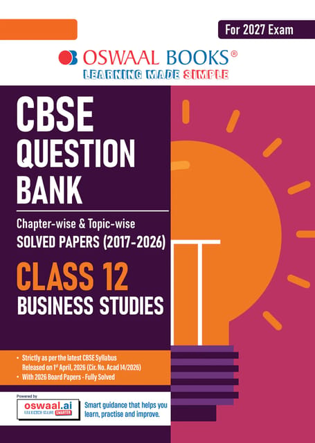 Class 12 Business Studies Question Bank | Oswaal | Latest Edition